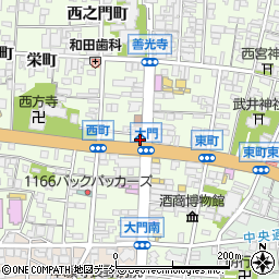 長野県長野市長野大門町周辺の地図