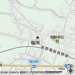 長野県須坂市塩川601周辺の地図