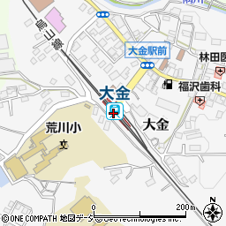 栃木県那須烏山市周辺の地図