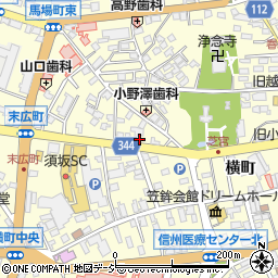 長野県須坂市須坂1262周辺の地図