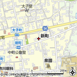 長野県須坂市須坂新町周辺の地図
