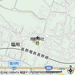 長野県須坂市塩川540-3周辺の地図