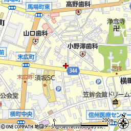 健友館須坂整体療術院周辺の地図