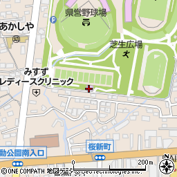 長野運動公園総合運動場テニスコート（東和田テニスコート）周辺の地図