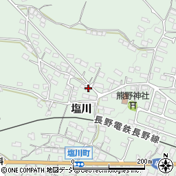 長野県須坂市塩川597周辺の地図