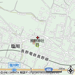 長野県須坂市塩川540周辺の地図