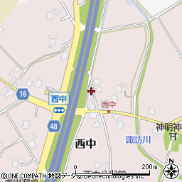 富山県小矢部市西中125周辺の地図