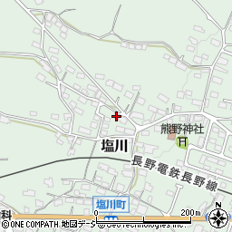 長野県須坂市塩川598-1周辺の地図