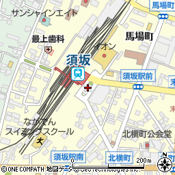 須坂駅前広場ロータリー中央駐車場周辺の地図