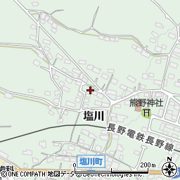 長野県須坂市塩川594-10周辺の地図