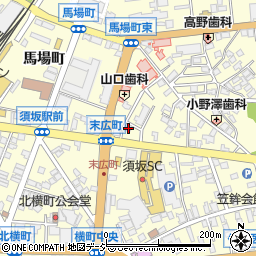 シオノヤ美容室周辺の地図