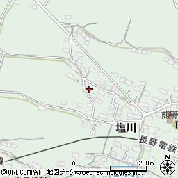 長野県須坂市塩川584周辺の地図