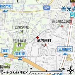 長野県長野市三輪1349周辺の地図