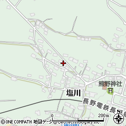 長野県須坂市塩川578周辺の地図