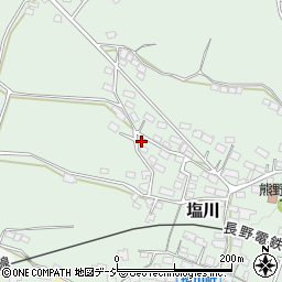 長野県須坂市塩川105周辺の地図