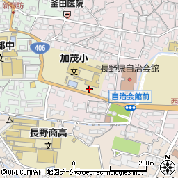 長野県長野市西長野周辺の地図