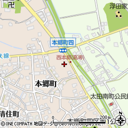 富山県富山市本郷町12周辺の地図