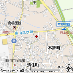 富山県富山市本郷町75-3周辺の地図