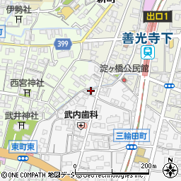 長野県長野市三輪1296周辺の地図