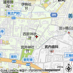 長野県長野市長野岩石町周辺の地図