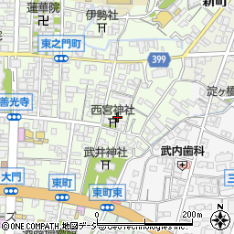 長野県長野市長野岩石町262周辺の地図