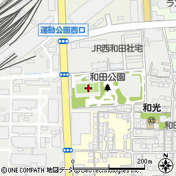 長野市西和田テニスコート周辺の地図