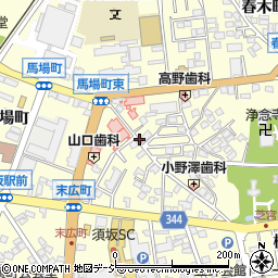 須坂市水道局　上下水道課・上水周辺の地図