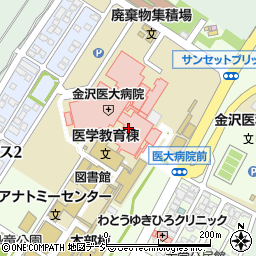 北國銀行金沢医科大学病院 ＡＴＭ周辺の地図