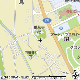 富山県小矢部市島256周辺の地図