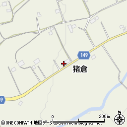 栃木県日光市猪倉184周辺の地図