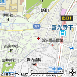 長野県長野市三輪6周辺の地図