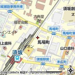 長野県須坂市須坂（馬場町）周辺の地図