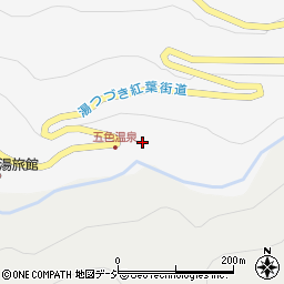 五色温泉（信州高山温泉郷）周辺の地図