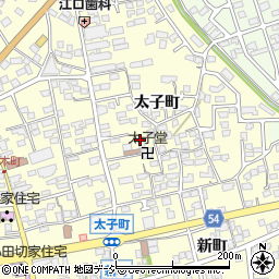 長野県須坂市須坂太子町周辺の地図