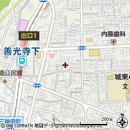 長野県長野市三輪6丁目周辺の地図