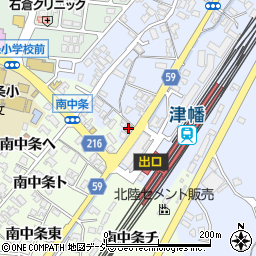 津幡駅前郵便局周辺の地図