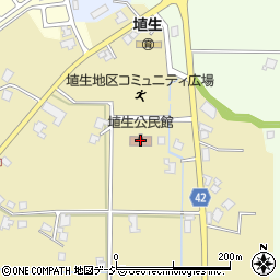 埴生公民館周辺の地図