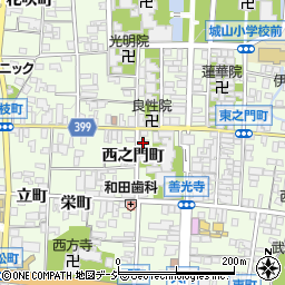 長野県長野市長野西之門町周辺の地図