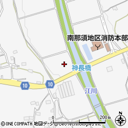 栃木県那須烏山市神長周辺の地図