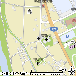 富山県小矢部市島166周辺の地図