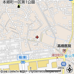 富山県富山市本郷町210周辺の地図