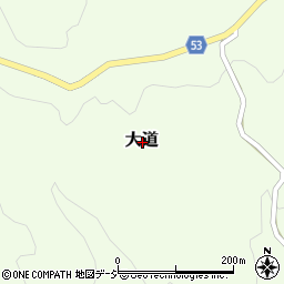 群馬県吾妻郡中之条町大道周辺の地図