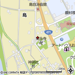 富山県小矢部市島251周辺の地図