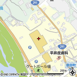ホームセンターセキチュー沼田恩田店周辺の地図