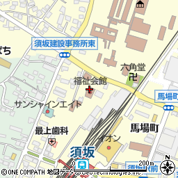 須坂市　親子通園施設・くれよん周辺の地図