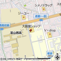 ヤングドライグループヤングドライ大阪屋婦中店周辺の地図
