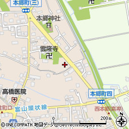 富山県富山市本郷町416周辺の地図