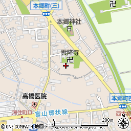 富山県富山市本郷町392-8周辺の地図