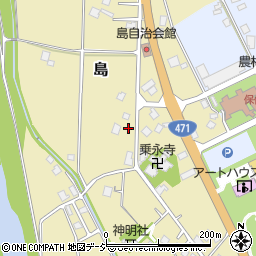 富山県小矢部市島170周辺の地図