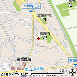 富山県富山市本郷町392-10周辺の地図